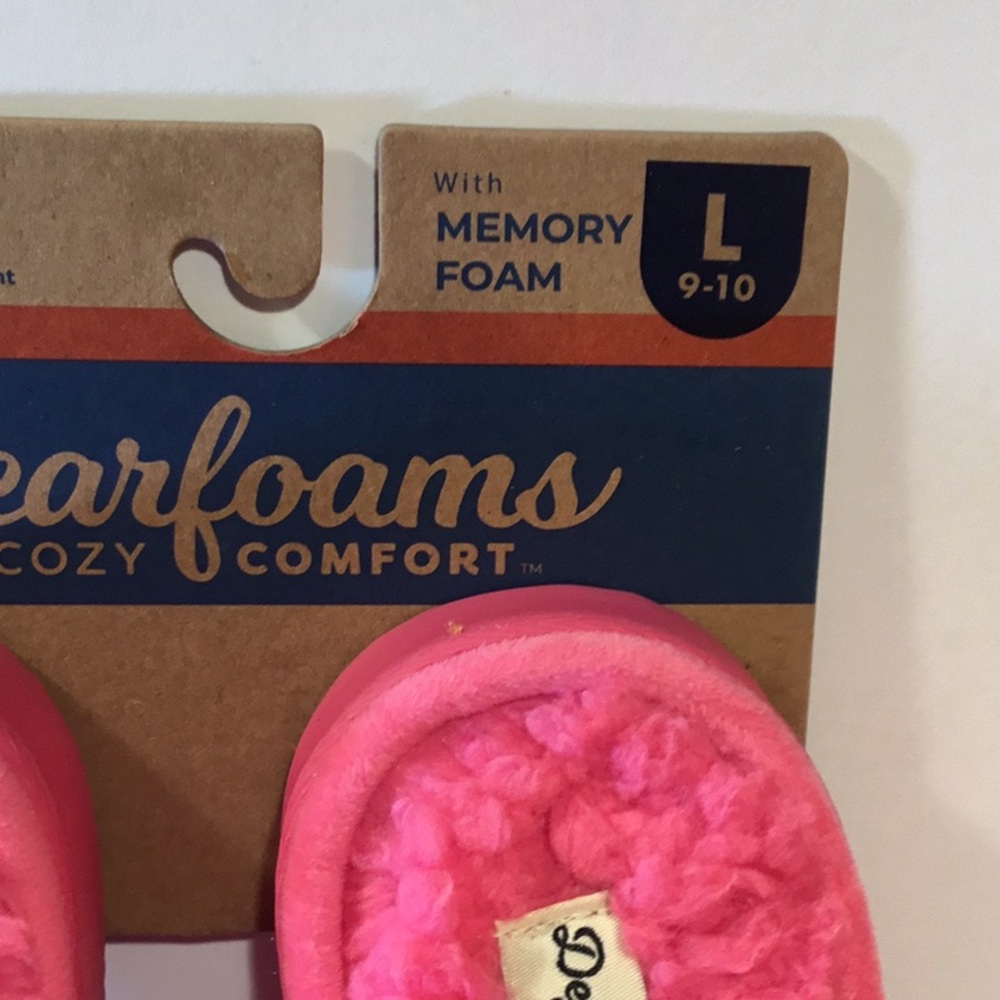 NWT Dearfoams Women’s Pink Slide Slippers L-9/10 - Picture 6 of 9